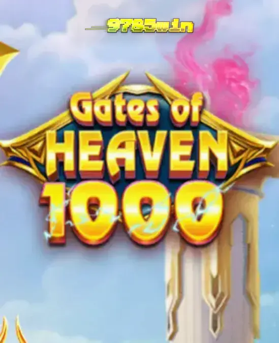 Interface do slot Gates of Heaven 1000 com Zeus ao fundo